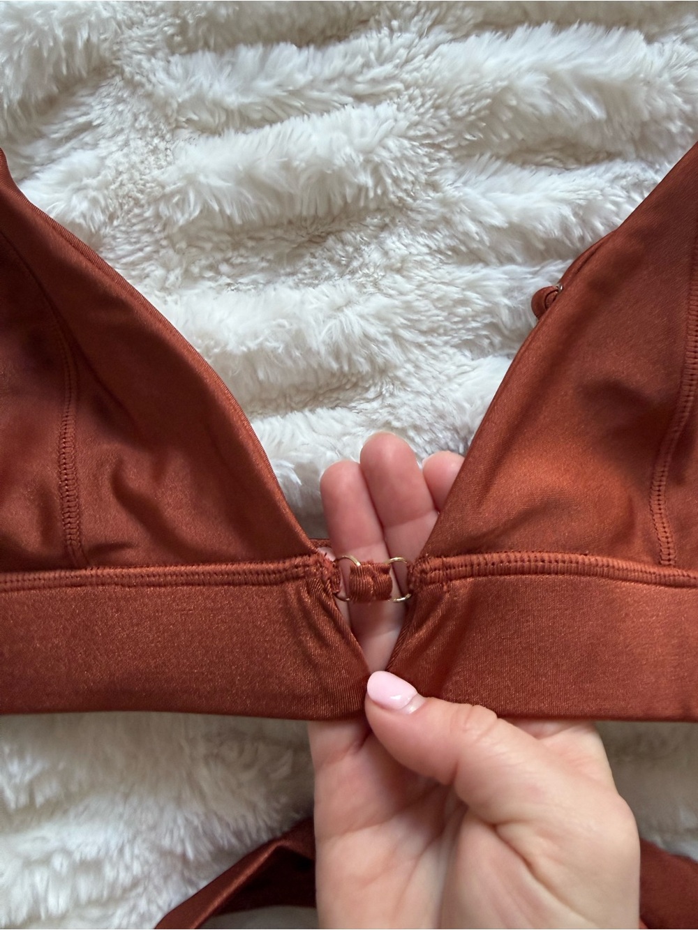 Lovewave Triangle Bikini Set - Rust - Picture 5 of 7